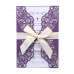 Wedding Invitation Rectangle Laser Cut Paper Beautiful Lace Card